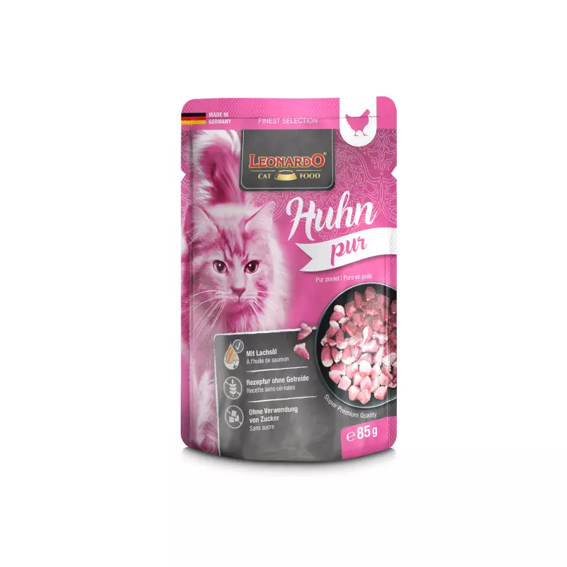 Leonardo Pure Hühnchen 85 gr. (Beutel) Leonardo Pure Hühnchen 85 gr. (Beutel)