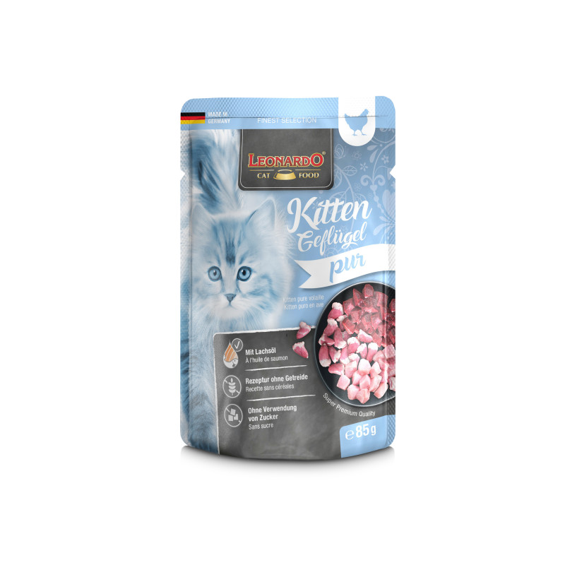 Leonardo Kitten Pollame 85 g (Sachet)