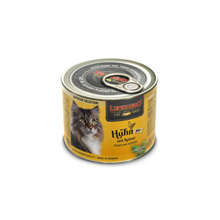 LEONARDO SUPERIOR Dose Huhn mit Spinat 200 Gr - 