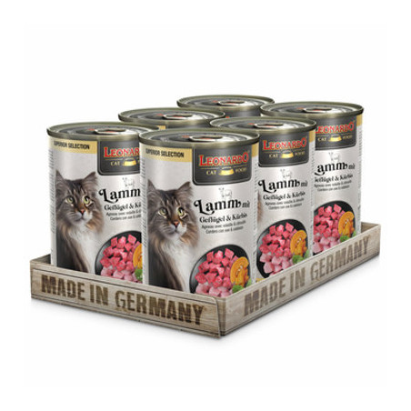 LEONARDO SUPERIOR Dose Lamm mit Geflügel und Kürbis 400 Gr - 