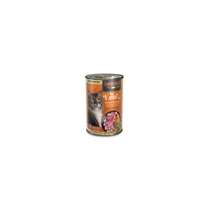 LEONARDO SUPERIOR boîte Canard avec Poulet et Carottes g 400 LEONARDO SUPERIOR boîte Canard avec Poulet et Carottes g 400