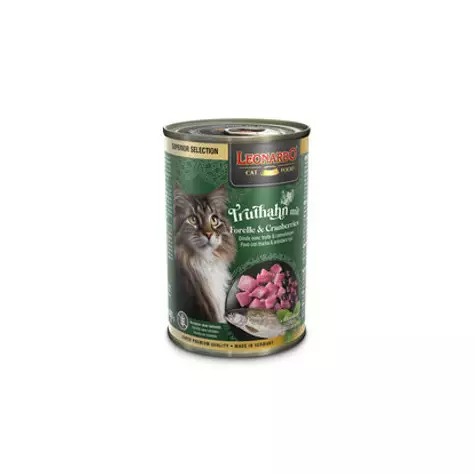 LEONARDO SUPERIOR lattina Tacchino con Trota & Mirtilli Rossi Gr 400 - 