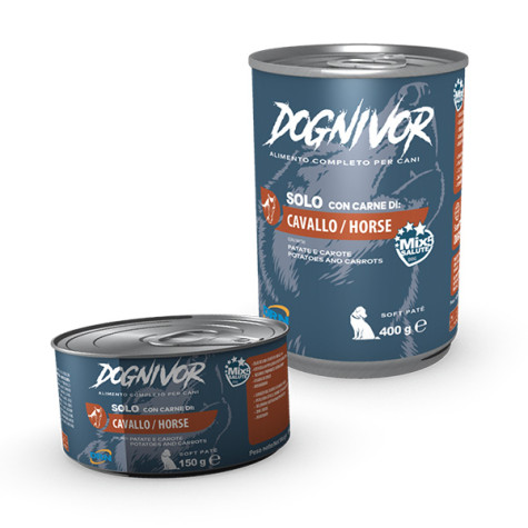 Drn - Dognivor Adult Horse Potatoes and Carrots 400gr -