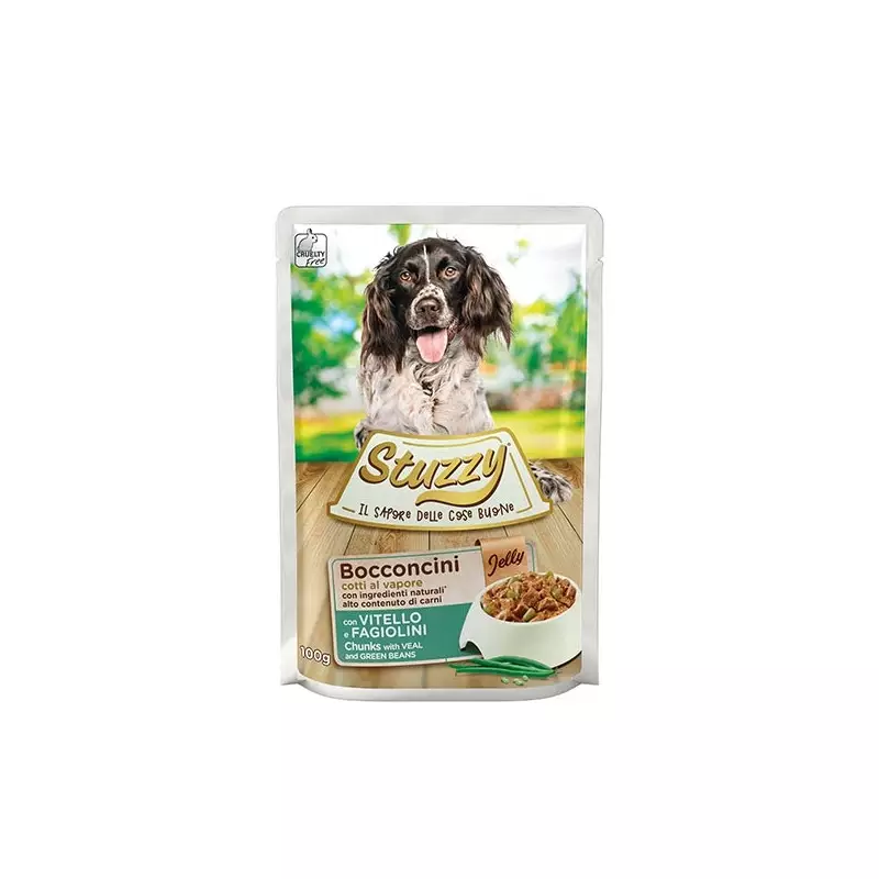 STUZZY DOG Veal and Green Beans in Jelly 100 gr.