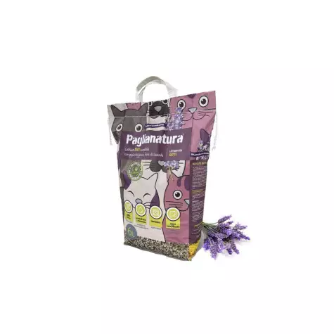Paglianatura Lettiera Vegetale Per Gatti Lavanda Granulo 6 Lt. - 