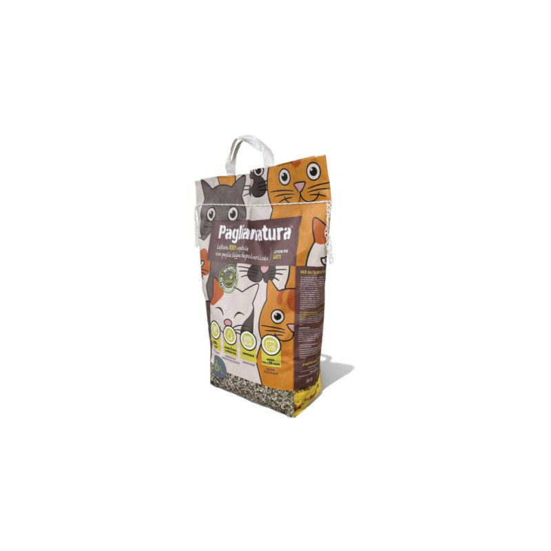 Thatching Vegetable Litter for Cats Granule 6 Lt.