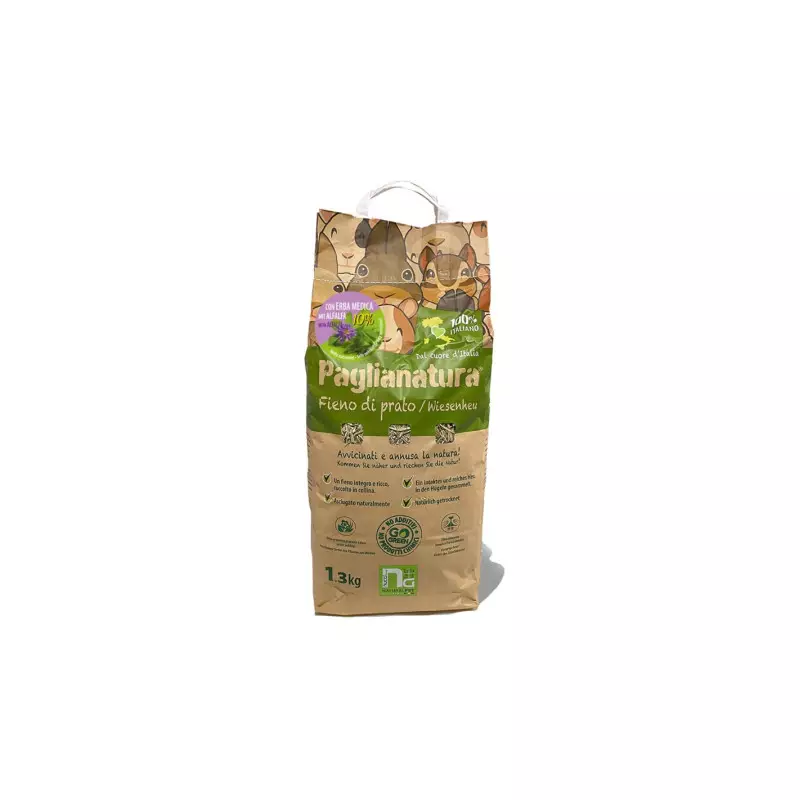 Paglianatura Fieno Di Prato Con Erba Medica 1,3 Kg Paglianatura Fieno Di Prato Con Erba Medica 1,3 Kg