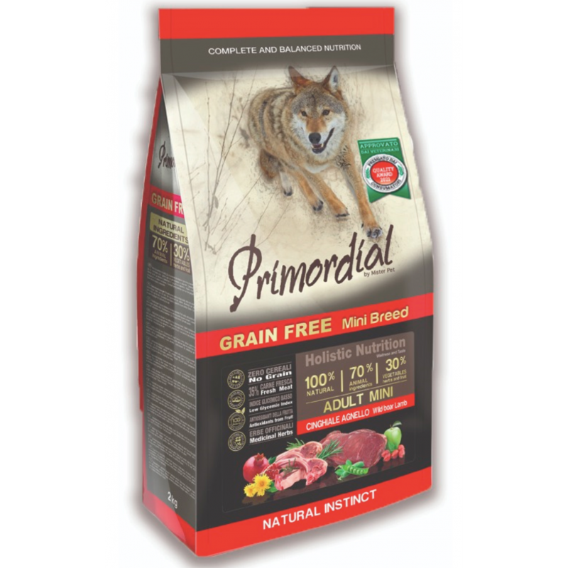Primordial Adult mini Sanglier et Agneau Grain Free 6 kg Primordial Adult mini Sanglier et Agneau Grain Free 6 kg