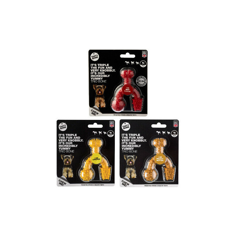 tastybone - Nylon Trio Bone Toy Poulet tastybone - Nylon Trio Bone Toy Poulet