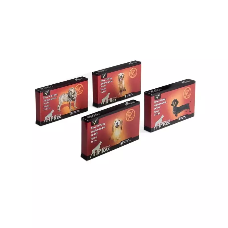 Faind - Fiprex Antiparasitic for Dogs 3 XL Pipettes 40-60 Kg Faind - Fiprex Antiparasitic for Dogs 3 XL Pipettes 40-60 Kg
