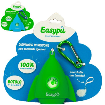 Easypu - Rocket Green Hygienebeutelhalter | L 9 x H 9,5 cm -