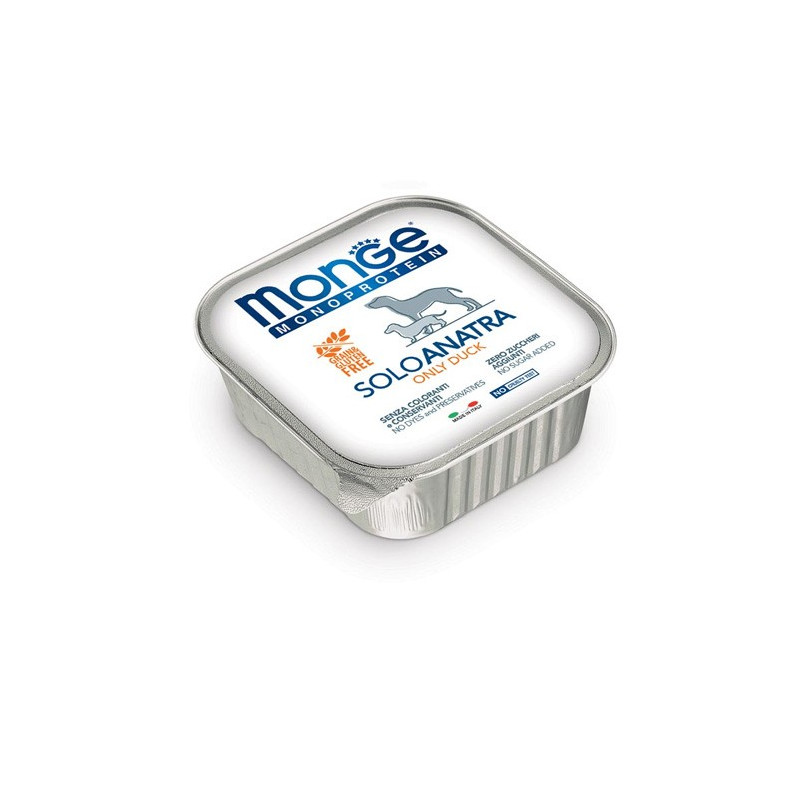 MONGE Natural Superpremium monoprotéique Solo canard 150 g MONGE Natural Superpremium monoprotéique Solo canard 150 g