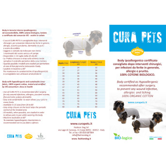 Fashion Dog - Cura Pets Body Post Operatorio Aperto Sotto Taglia 24 - 