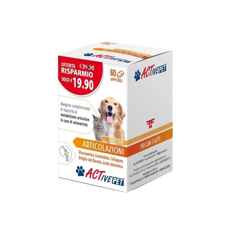 Felpharma - Active Pet Articolazioni 60 Comprimés Felpharma - Active Pet Articolazioni 60 Comprimés