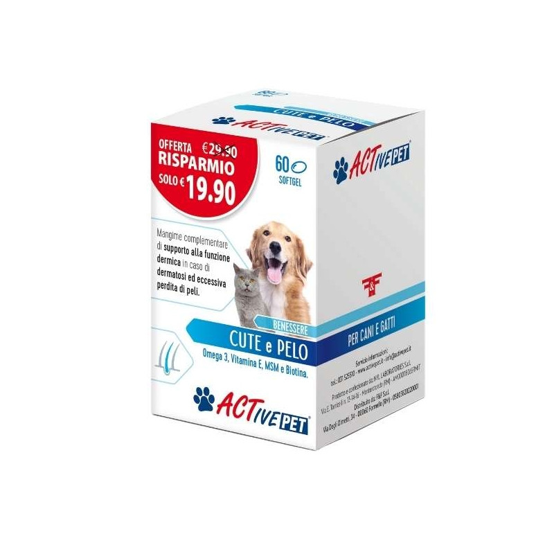 Felpharma - Active Pet Cute et Pelo 60XSoftgel Felpharma - Active Pet Cute et Pelo 60XSoftgel