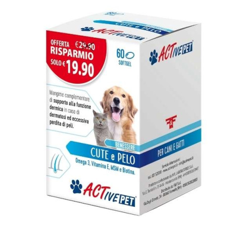 Felpharma - Active Pet Cute e Pelo 60XSoftgel -
