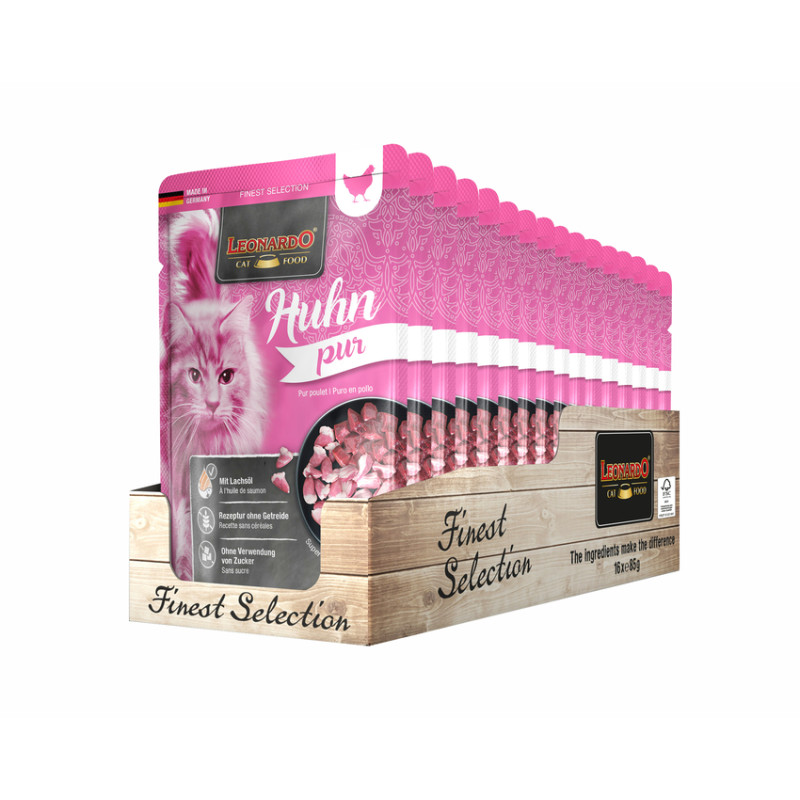 Leonardo Puro Poulet 85 g. x 16 Sachets Leonardo Puro Poulet 85 g. x 16 Sachets