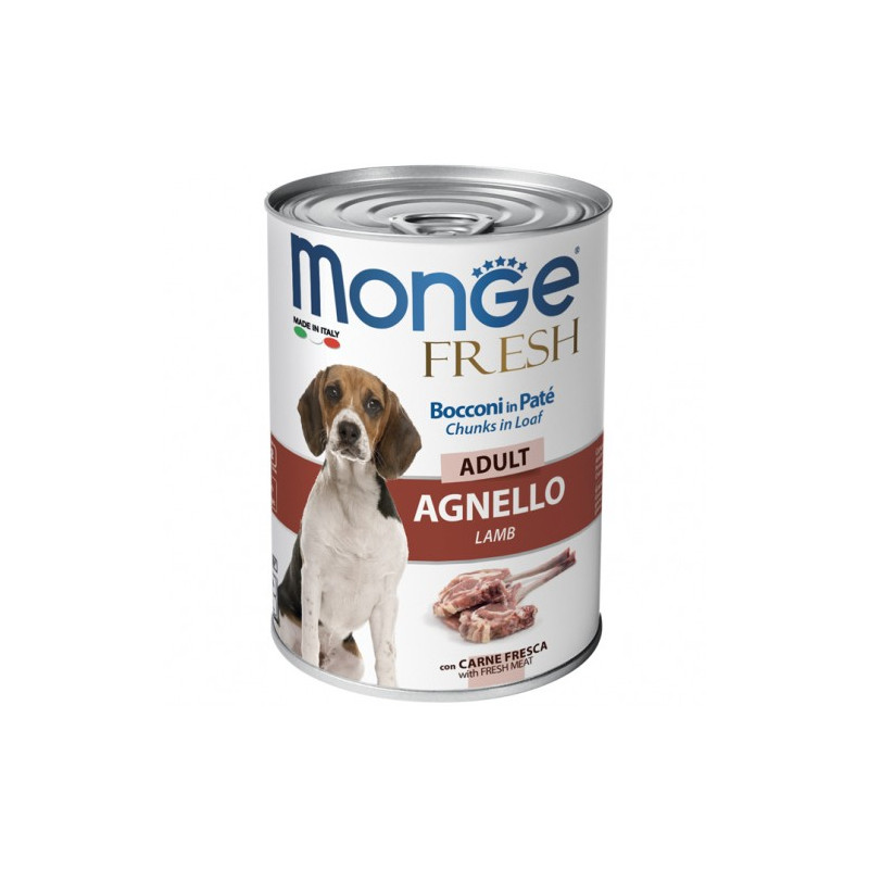 MONGE Fresh Adult agneau 400 g MONGE Fresh Adult agneau 400 g