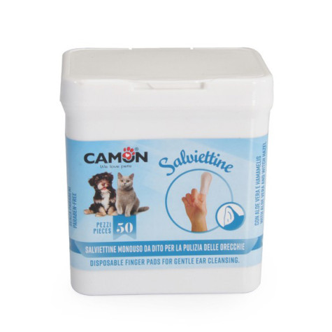 Camon - Salviettine Detergenti da Dito per Pulizia delle Orecchie - 