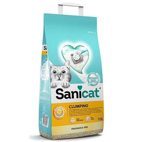 Sanicat - Clumping Unscented Clumping Litter Without Fragrance 10 LT -