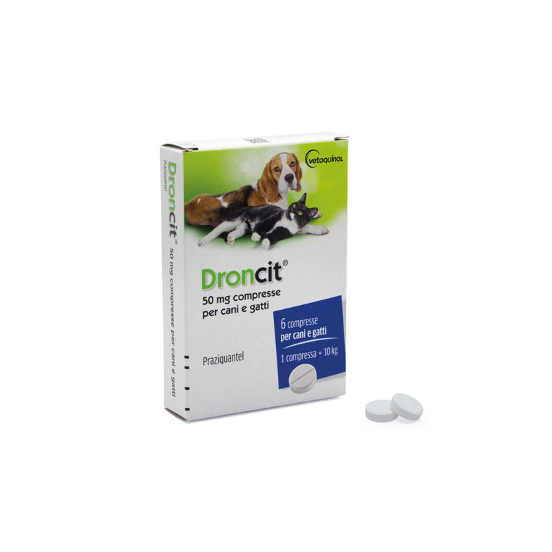 Bayer Animal Health - Droncit 6 Cpr 50 mg Hunde und Katzen Bayer Animal Health - Droncit 6 Cpr 50 mg Hunde und Katzen