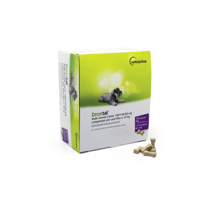 Vetoquinol - Drontal Multi Aroma Carne 102 comprimés Vetoquinol - Drontal Multi Aroma Carne 102 comprimés
