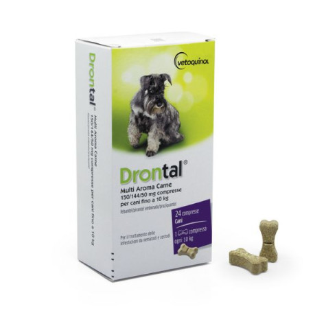 Vetoquinol - Drontal Multi Flavour Meat 24 Tabletten - 