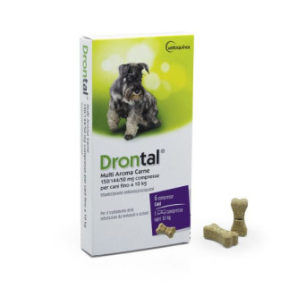 Vetoquinol - Drontal Multi Flavour Meat 6 Tabletten - 