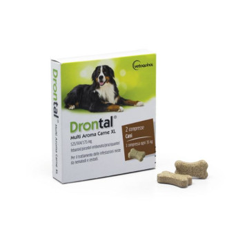 Vetoquinol - Drontal Multi Aroma Meat | Dogs XL 2cpr - 