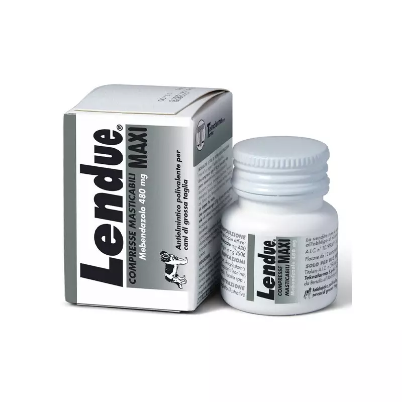 Teknofarma - Lendue maxi compresse per cani di media e grossa taglia - Antielmintico polivalente vermifugo 35X480MG Teknofarma - Lendue maxi compresse per cani di media e grossa taglia - Antielmintico polivalente vermifugo 35X480MG