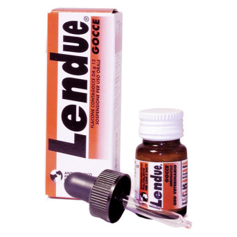 Teknofarma - Lendue drops for puppies, dogs and cats - Multipurpose anthelmintic vermifuge 12gr -