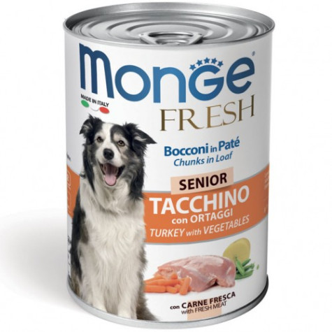 MONGE Senior dinde avec Ortaggi 400 g