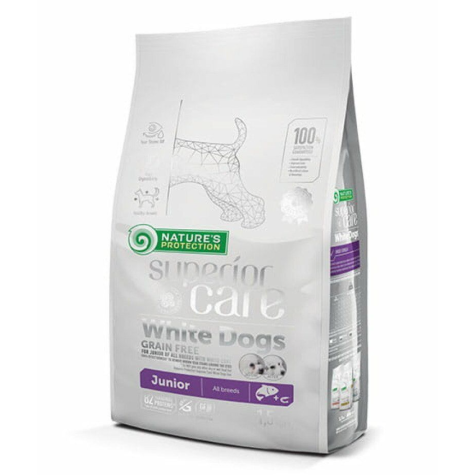 Nature's Protection Superior Care Junior White Dogs Lachs 1,5 kg - 