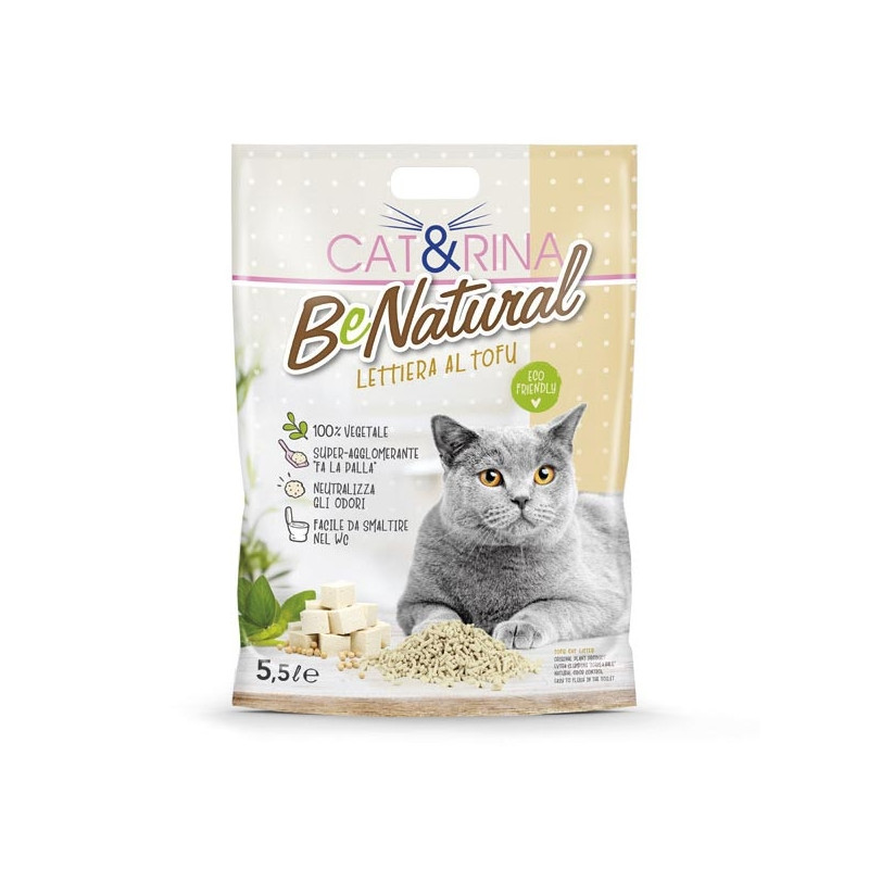 Record – Cat & Rina BeNatural Ökologisches Katzenstreu mit Tofu 5,50 LT
