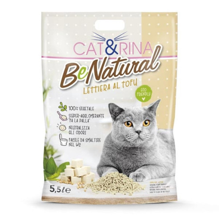 Record – Cat & Rina BeNatural Ökologisches Katzenstreu mit Tofu 5,50 LT - 