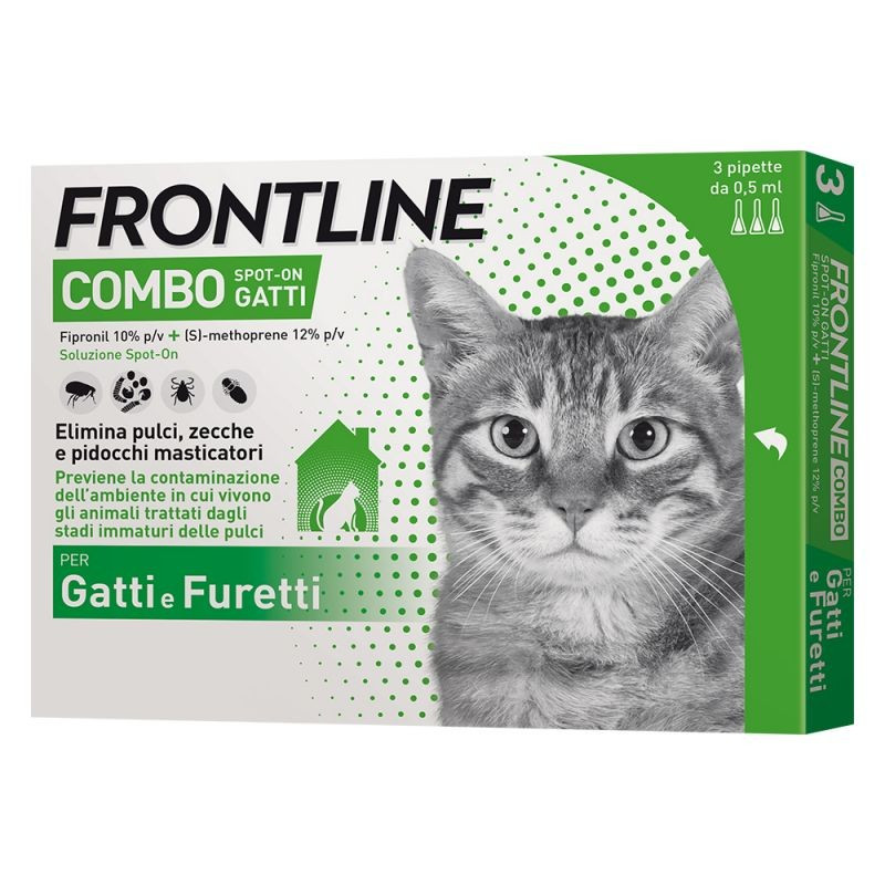 Frontline Combo Chats 3 pipettes 0,5 ml Frontline Combo Chats 3 pipettes 0,5 ml