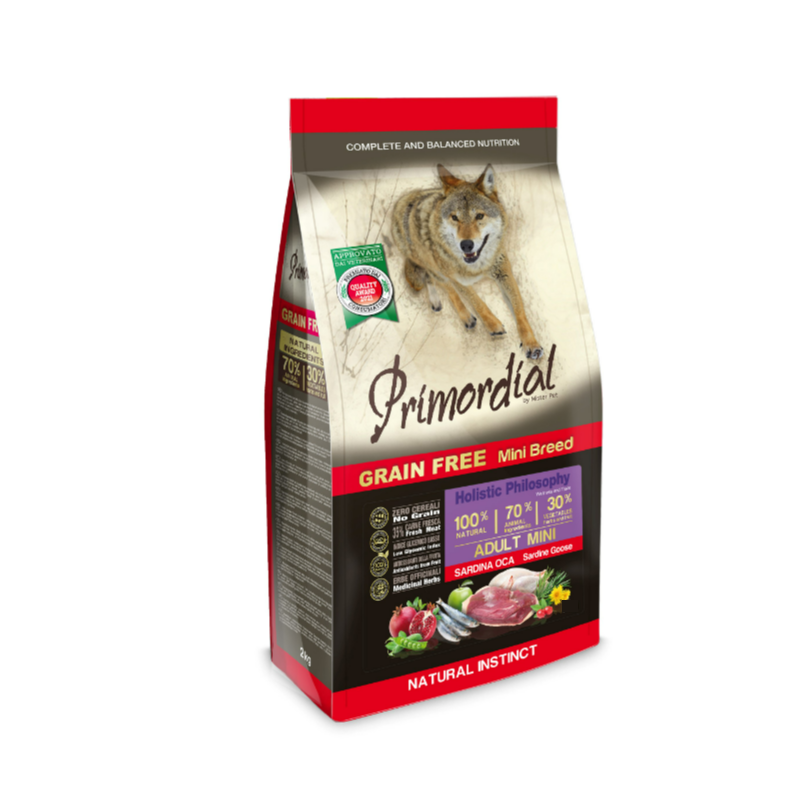 Primordial Adult mini Sardine et Oca Grain Free 2 kg