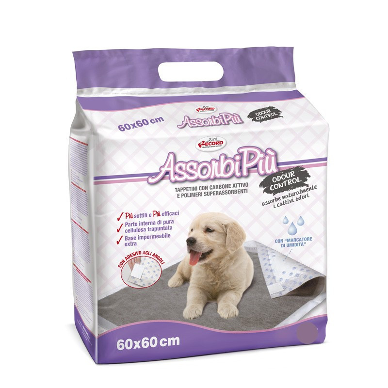 Assorbipiù Tapis absorbants au charbon actif - 10 pièces - 60 x 60 Cm Assorbipiù Tapis absorbants au charbon actif - 10 pièces - 60 x 60 Cm