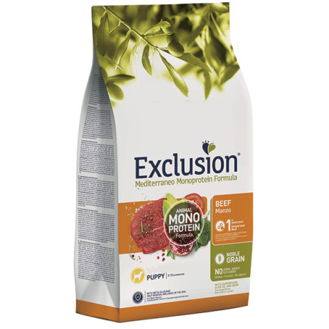 Exclusion - Mediterraneo Monoprotein Puppy Medium Breed Beef 3 kg