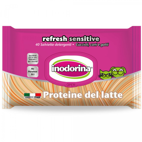 INODORINA lingettes PROTEINE lait 40 pièces