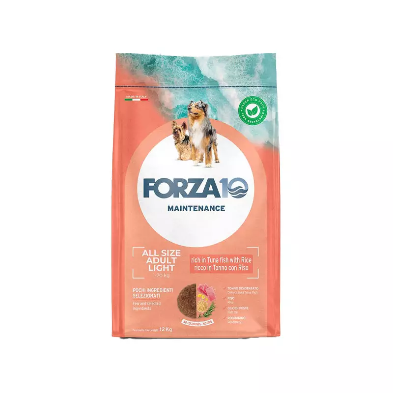 FORZA10 Cane Light Maintenace Thunfisch und Reis 12,5 kg