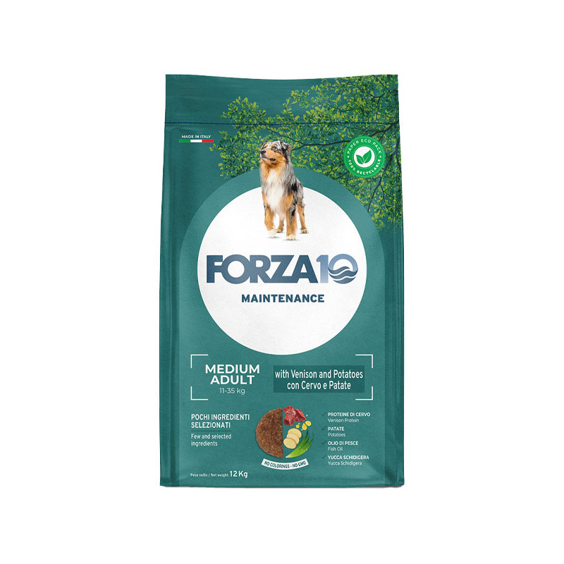 Forza10 Cane Adult Medium Cervo e Patate 12,5 kg