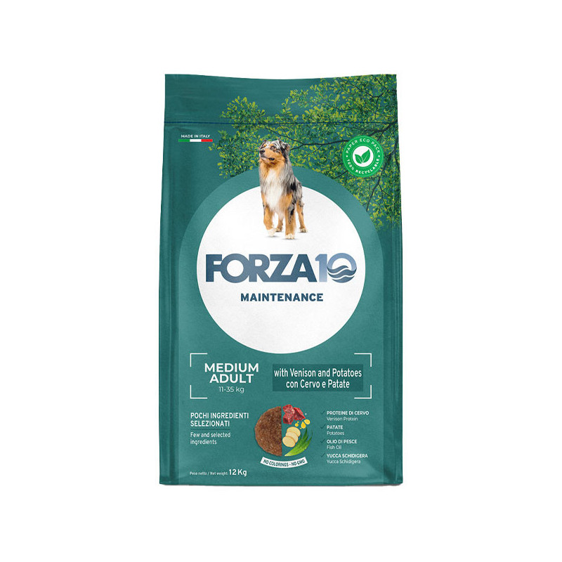 Forza10 Chien Adult Medium Cerf et Pommes de Terre 12,5 kg Forza10 Chien Adult Medium Cerf et Pommes de Terre 12,5 kg