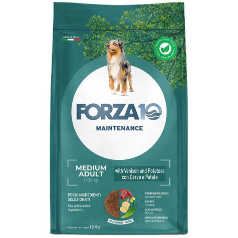 Forza10 Cane Adult Medium Cervo e Patate 12,5 kg - 