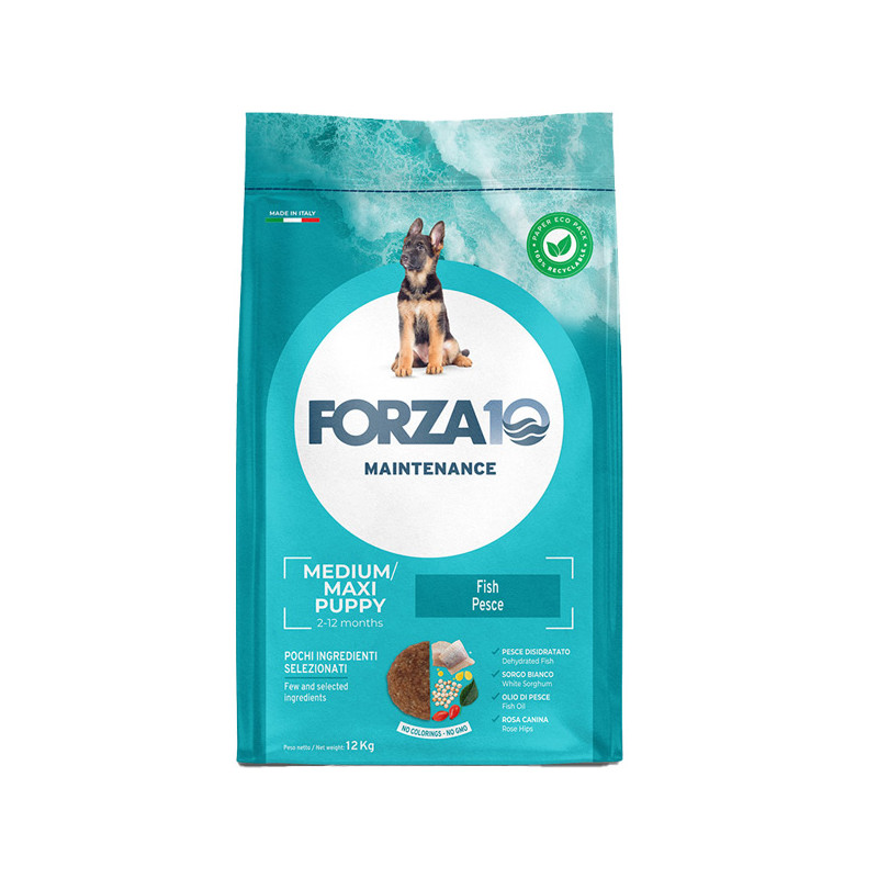 FORZA10 cane puppy junior med/maxi pesce 12,5 kg