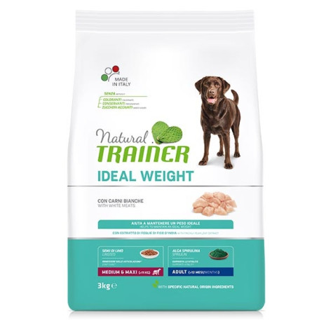 Trainer - Natural Ideal Weight Care Medium Maxi Adult con Carni Bianche 3 Kg. - 