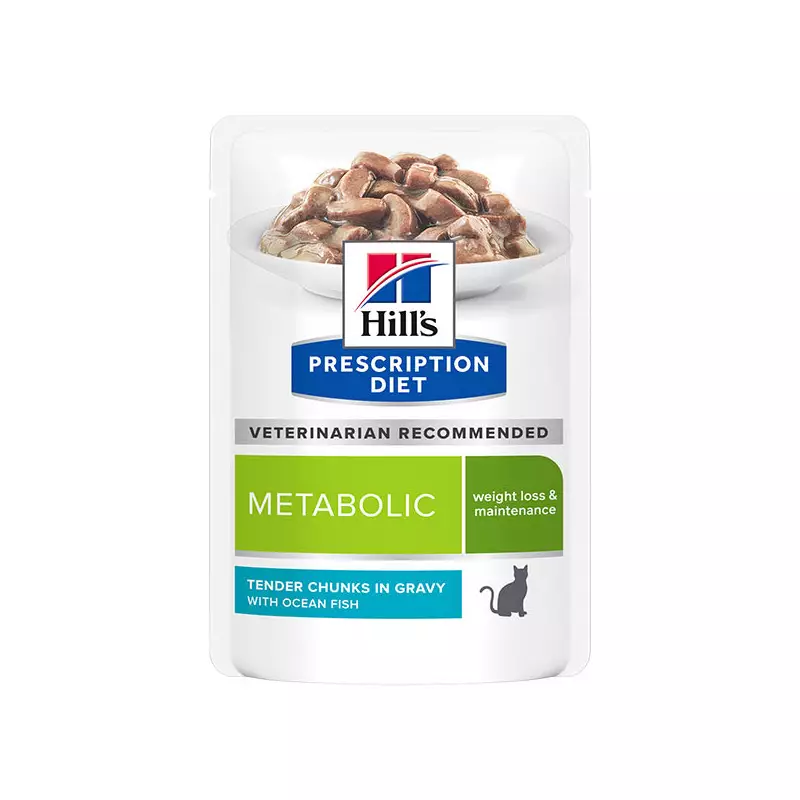 Hill's - DIET Metabolic pesce oceanico in bocconcini 85 gr. Hill's - DIET Metabolic pesce oceanico in bocconcini 85 gr.