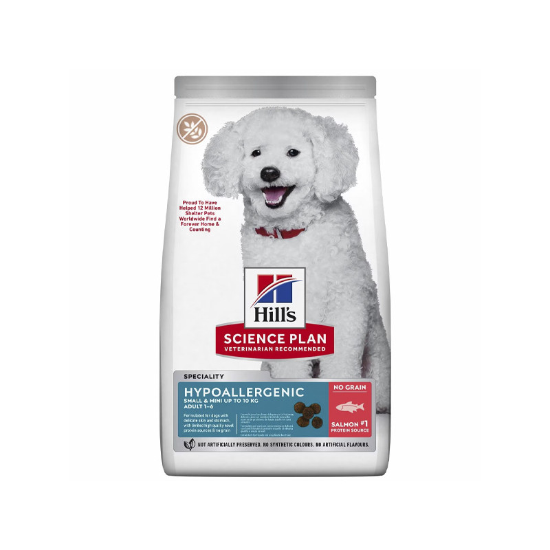 Hill's Pet – hypoallergener erwachsener kleiner Mini-Lachs, 1,5 kg