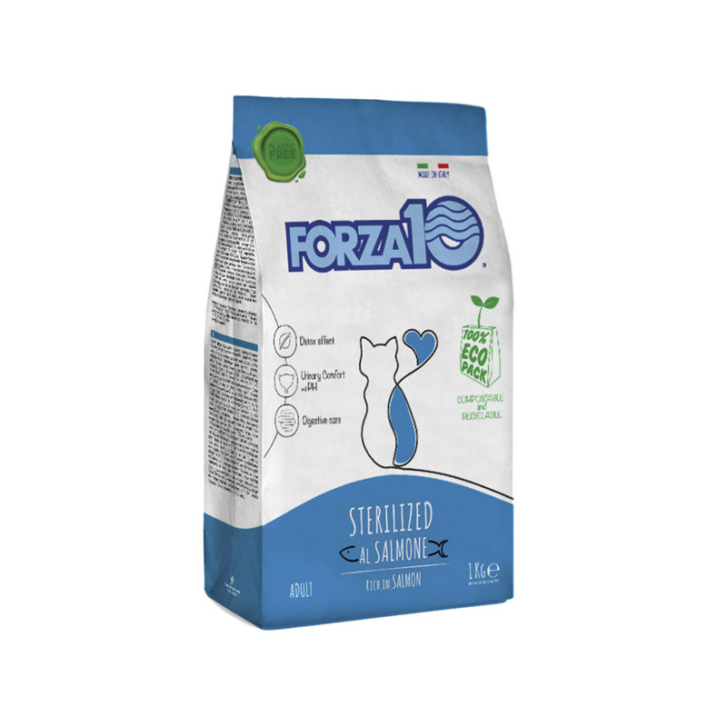 Forza10 - chat entretien sterilized saumon 1 kg