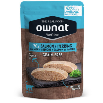 Ownat - Wetnat CAT adult salmon and herring 85 gr. -